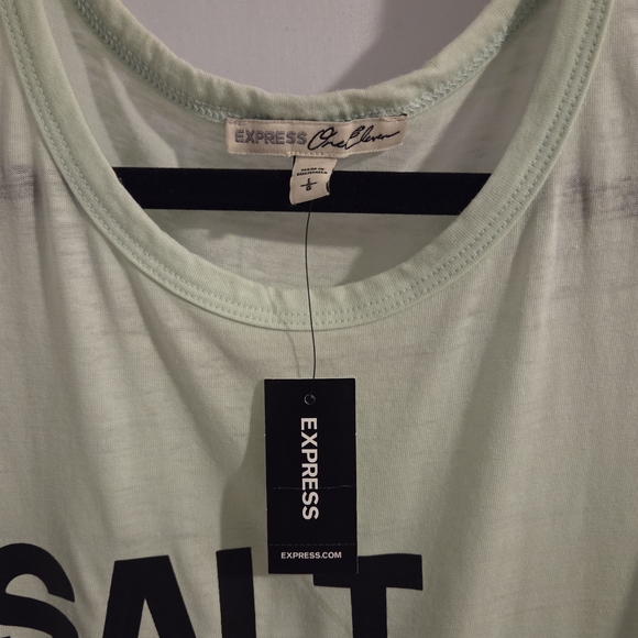 Express Light Green Tank with Bold Text - Picture 5 of 5